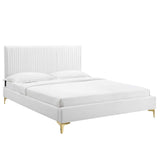 Peyton Performance Velvet Twin Platform Bed