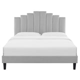 Elise Twin Performance Velvet Platform Bed