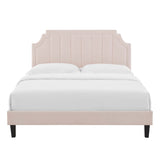 Sienna Performance Velvet Twin Platform Bed