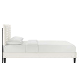 Sofia Channel Tufted Performance Velvet King Platform Bed