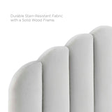 Daisy Performance Velvet Twin Platform Bed