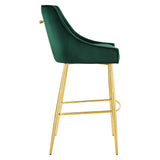 Discern Performance Velvet Bar Stool