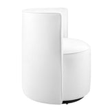 Della Performance Velvet Fabric Swivel Chair