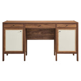 Capri 58" Wood Grain Office Desk