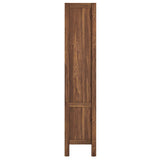 Capri 4-Shelf Wood Grain Bookcase