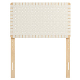 Sparta Weave Twin Vegan Leather Headboard