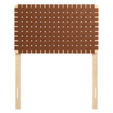 Sparta Weave Twin Vegan Leather Headboard