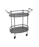 15 X 28 X 31 Bronze Antique Oval Service Cart