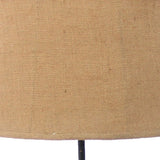11 X 15 X 27.75 Tan Country Cottage With Blooming Flower Pedestal - Table Lamp