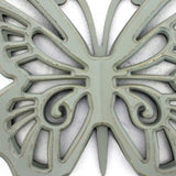 23" X 19" Black Rustic Butterfly Wooden Wall Decor