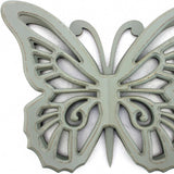 23" X 19" X 4" Gray Rustic Butterfly Wooden Wall Decor