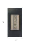 42" X 24" X 6" Black Diamante Wooden - Wall Decor