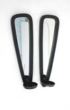5 X 5.75 X 20.5 Black Wooden - Candle Holder Sconce Set