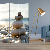 48" X 72" Multi Color Wood Canvas Spa Screen