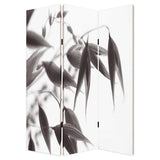 48" X 72" Multi Color Wood Canvas Screen