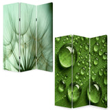 48" X 72" Multi Color Wood Canvas Rain Screen