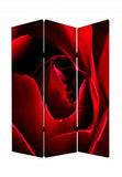 48 X 72 Multi Color Wood Canvas Rose Screen