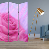 48 X 72 Multi Color Wood Canvas Flourish Screen