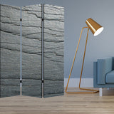 48" X 72" Multi Color Wood Canvas Black Slate Screen