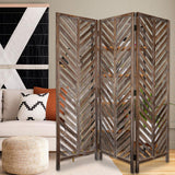 63 X 72 Brown Wood Screen