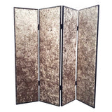 84 X 84 Bronze Wood &amp; Fabric Screen