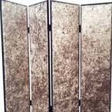 84 X 84 Bronze Wood &amp; Fabric Screen