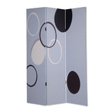 48" X 72" Muti Color Black Metal 3 Panel Screen