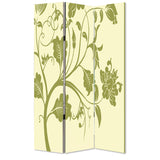 48" X 72" Multi Color Wood Canvas 3 Panel Screen