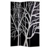 48" X 72" Multi Color Wood Canvas Tranquillity Screen