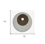 14" X 14" Gray Stone Wall Decor