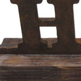 6" X 23" X 3" Brown Wood Decor Clock