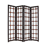 84" X 84" Brown Woood Screen