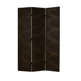 48" X 72" Black Wood Canvas Screen