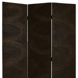 48" X 72" Black Wood Canvas Screen