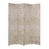 84" X 84" Silver Wood Screen
