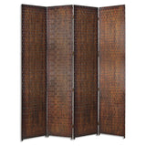 84" X 84" Brown Wood Screen