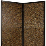 63" X 84" Multi Color Wood Screen