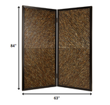 63" X 84" Multi Color Wood Screen