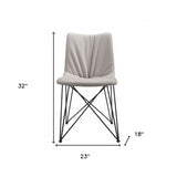 Morgan - Modern Black &amp; Walnut Dining Chair (Set Of 2)