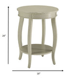 Espresso Wooden Usb Port Storage End Table