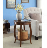 Pop Of Color Red Finish Side Table