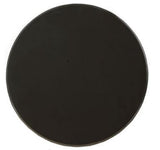22" Black Solid Wood Round End Table