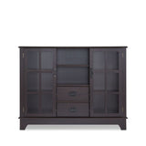42" X 12" X 32" Espresso Mdf Cabinet