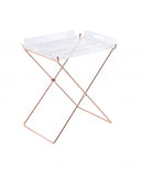 Modern Clear Acrylic Copper Tray Table