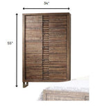 31" Espresso Solid Wood