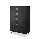 32" Black and Silver