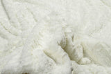 Ivory Faux Fur Plush Throw
