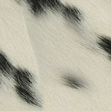 Set of 2 12" X 20" Black and White Cowhide Pillows