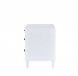 21" Brown Three Drawers Nightstand