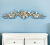 38" Champagne Flower Metal Wall Decor